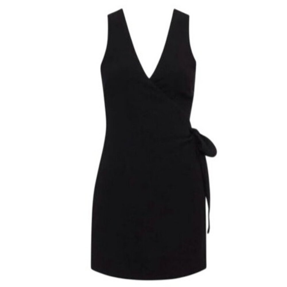 Rumored‎ Veranda Black Swimwear Cover-Up Mini Womens XS Coastal Chic Vacation